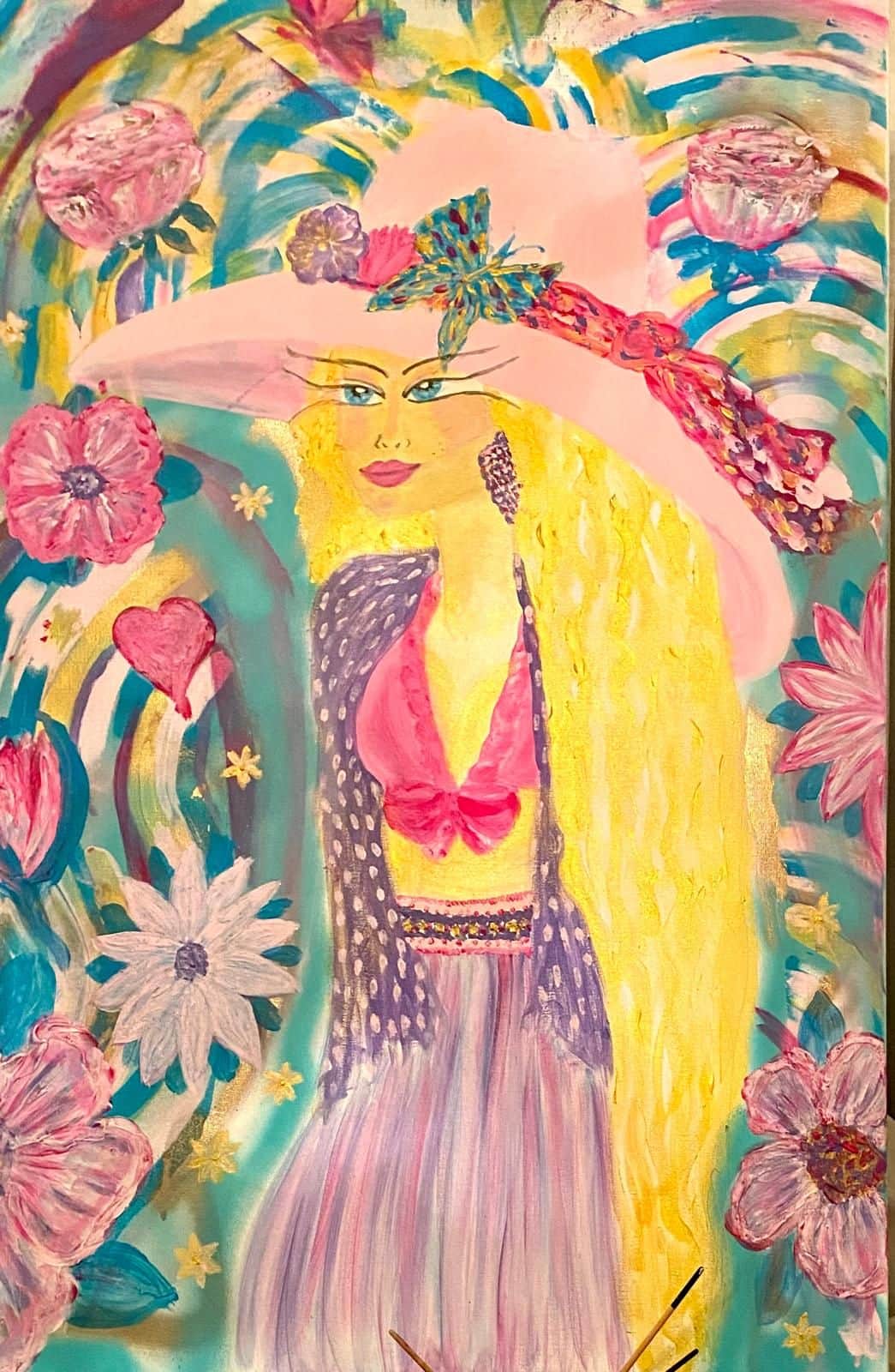 The lady of flower power