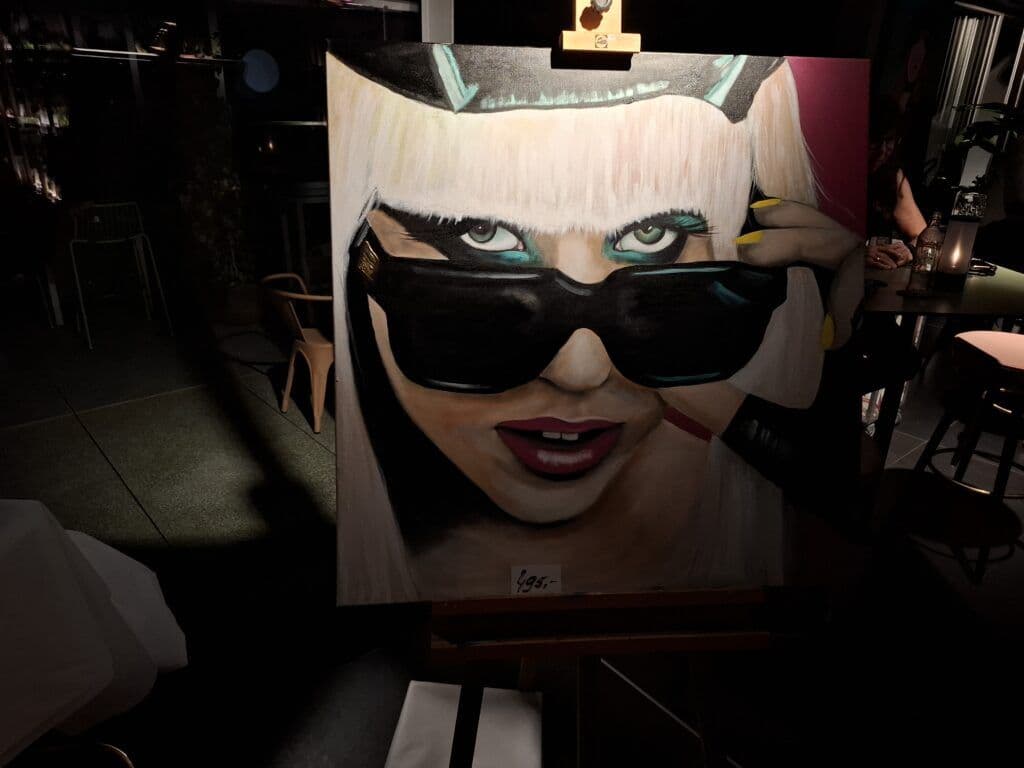 Live Painting met Mia Van der Moolen @Jaz in the City Vienna