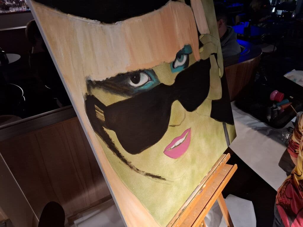 Live Painting met Mia Van der Moolen @Jaz in the City Vienna