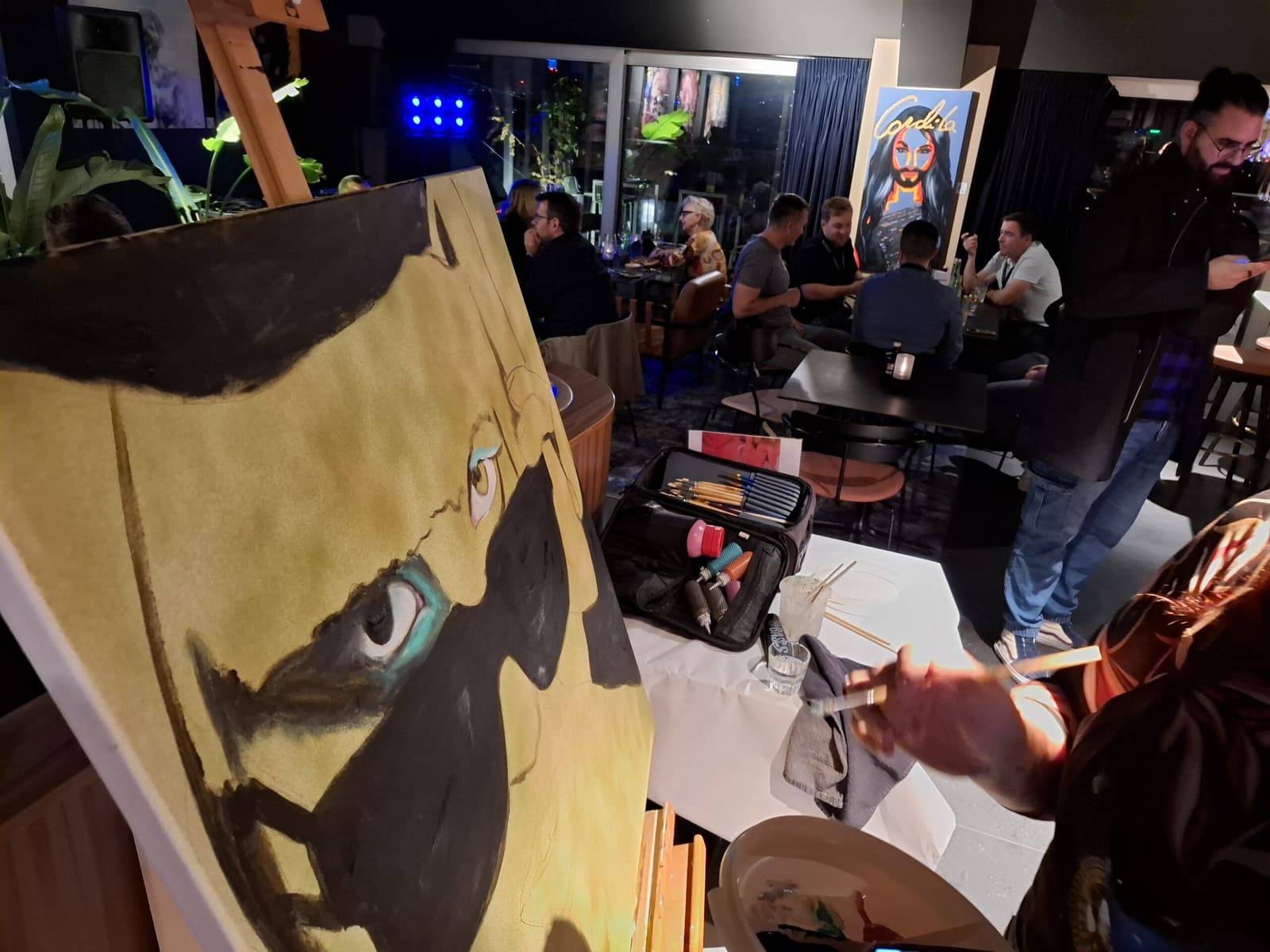 Live Painting met Mia Van der Moolen @Jaz in the City Vienna
