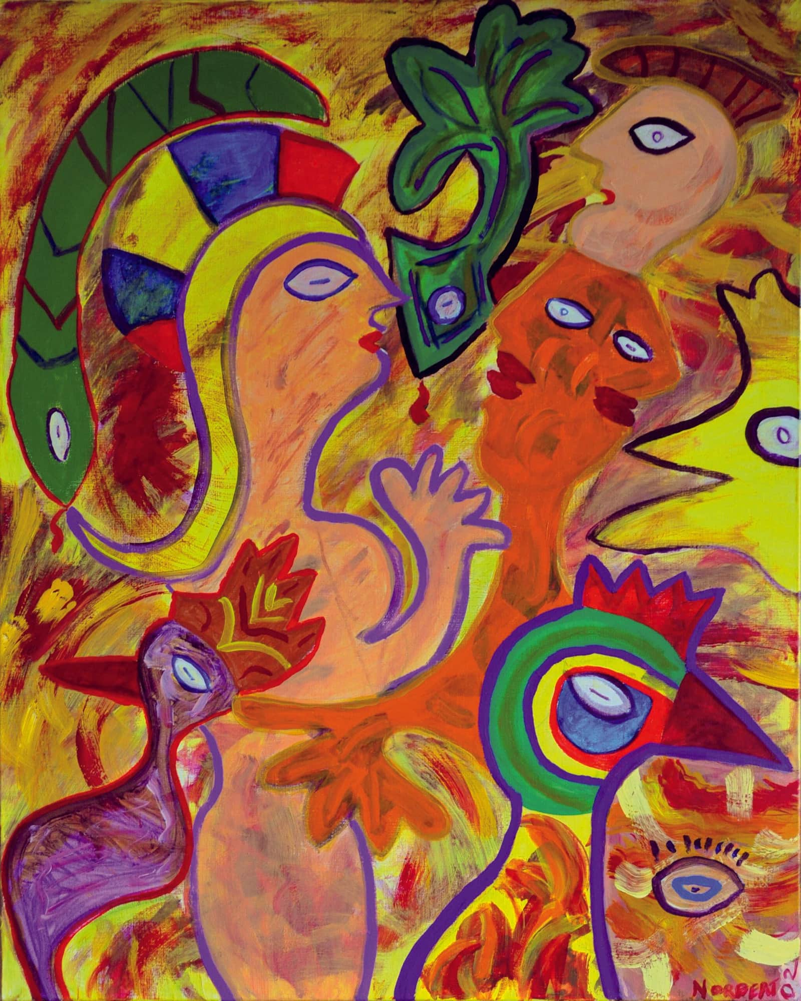 Vrouw met Minaars 1 (354), 2002